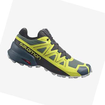 Salomon SPEEDCROSS 5 Erkek Patika Koşu Ayakkabısı Sarı Siyah | TR 3512MQZ